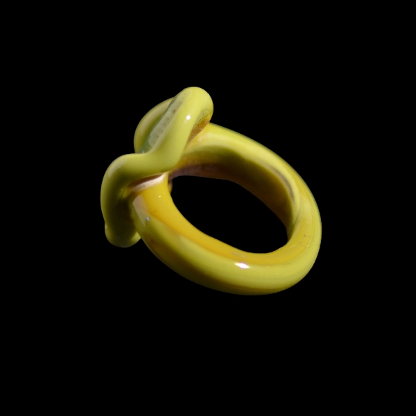 bague chouette verte