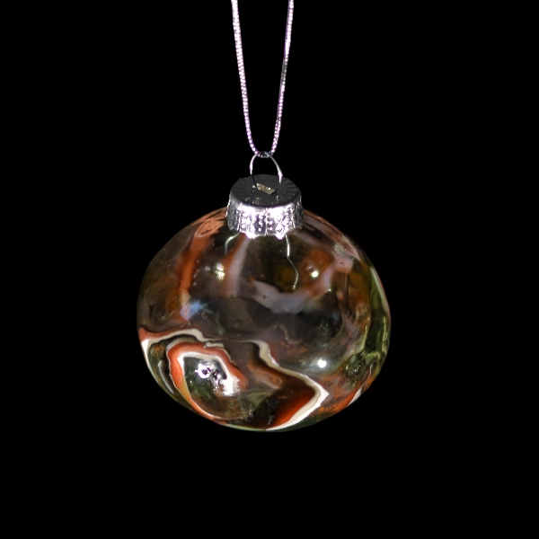 boules de Noël twist violet orange