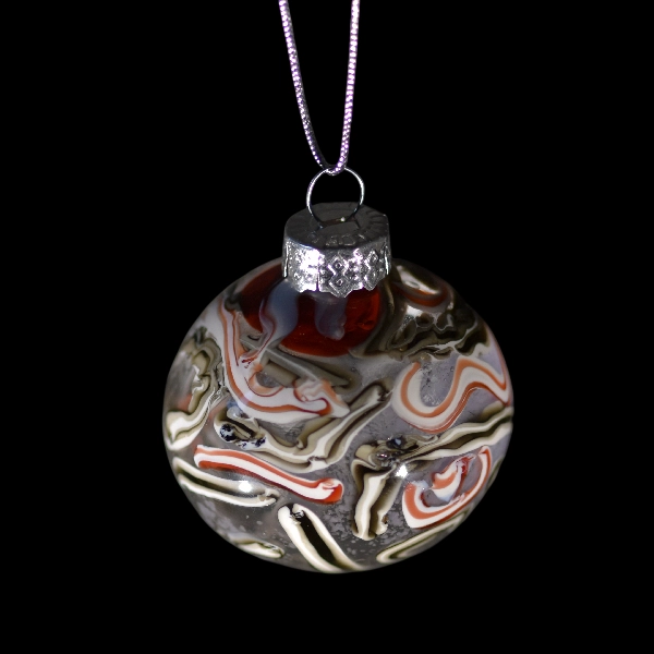 boules de Noël black red snake