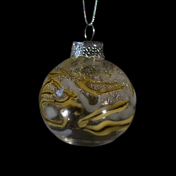 boules de Noël or et flocon