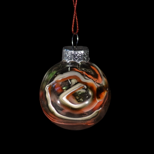 boules de Noël blanc cerfs rouge 