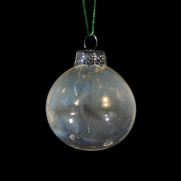 boules de Noël argent blue