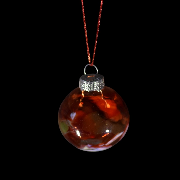 boules de Noël sang et rose