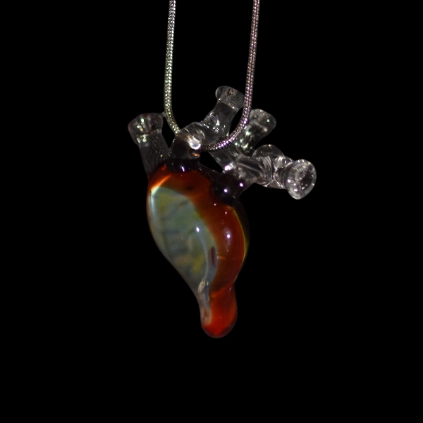 pendentif coeur de lave