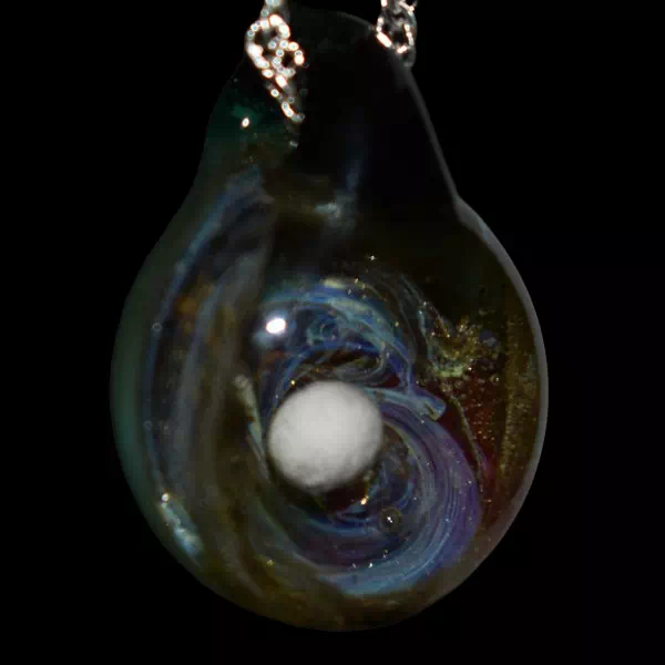 Pendentif en verre soufflé fait main - Spaceoverd 