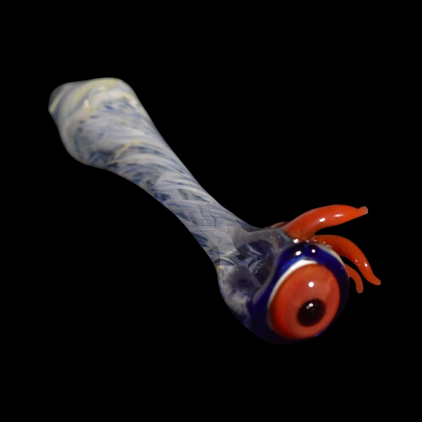 Pipe steamrollers en verre - modèle  oeil red