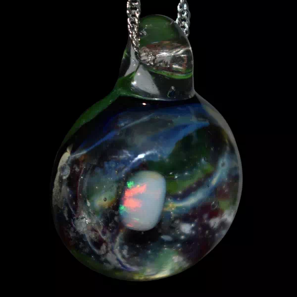 Pendentif en verre soufflé fait main - Jœrg 