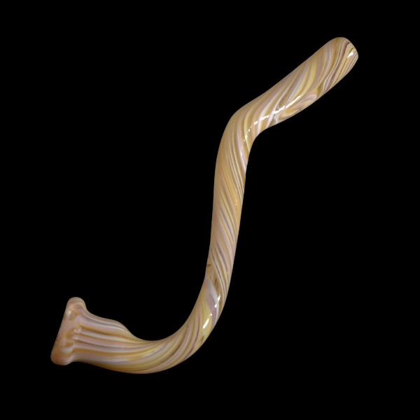 Pipe sherlock en verre - modèle  vague volcan