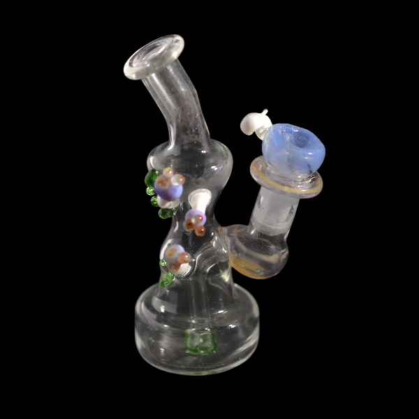 Bang en verre soufflé - modèle cosmos mushroom - Type bang droit