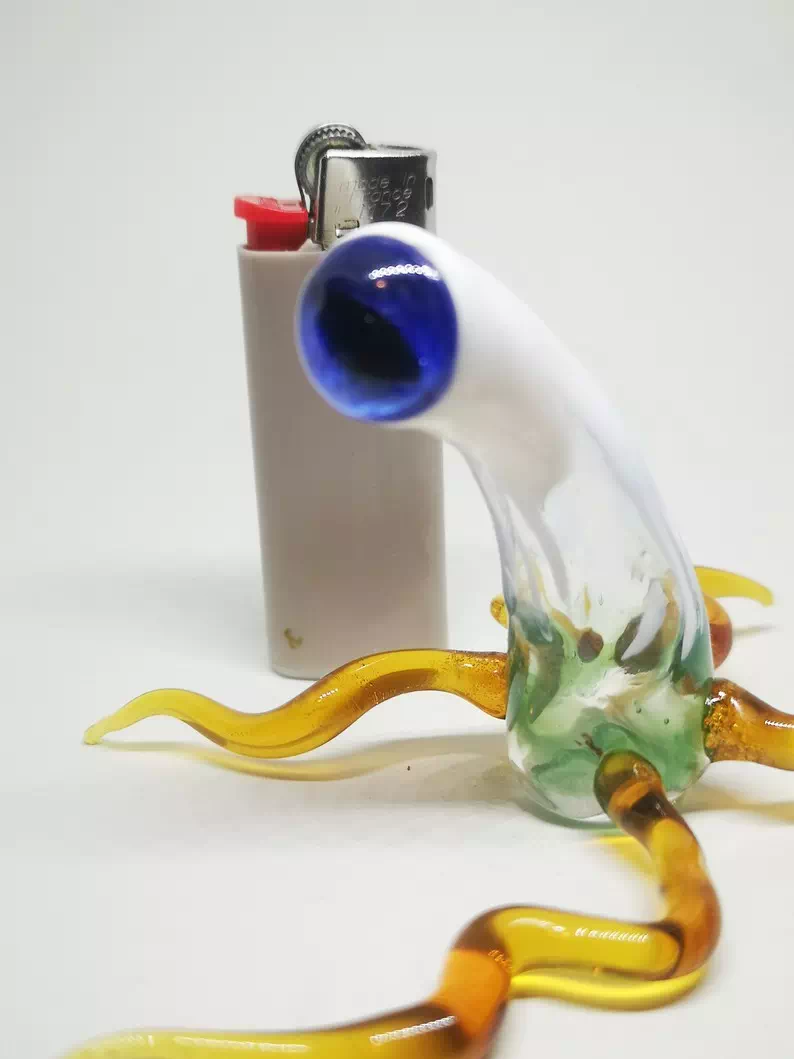 figurine en verre soufflé - modèle eyes pulp poulp
