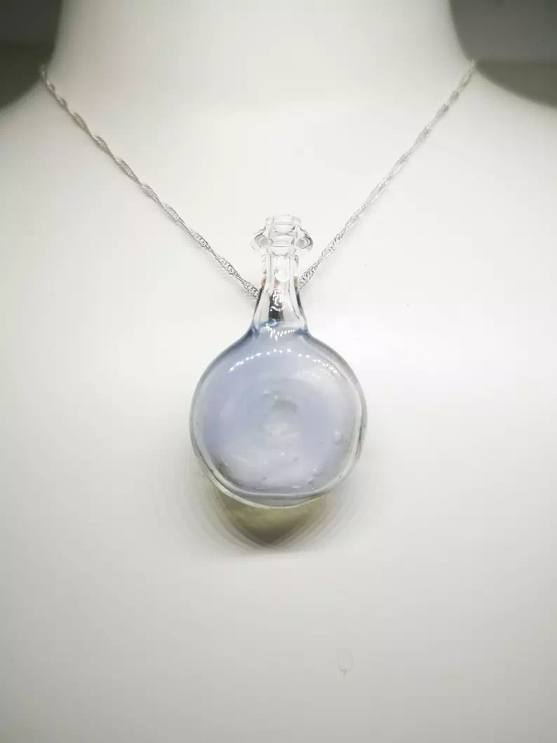 Pendentif en verre soufflé fait main - magic potion 
