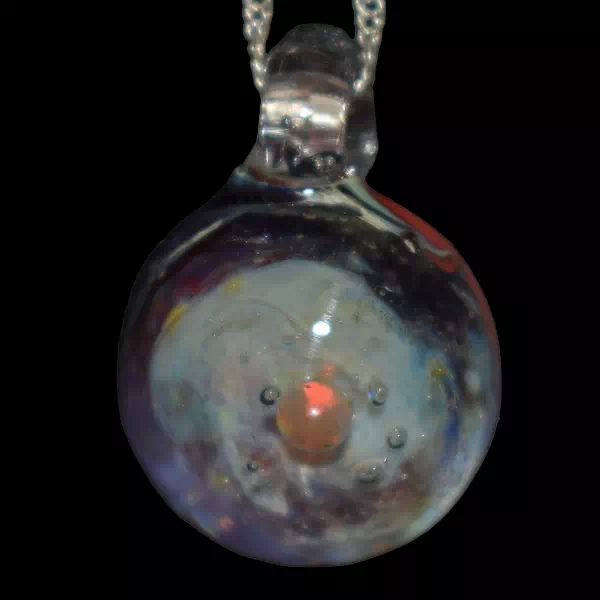 Pendentif en verre soufflé fait main - Nebula 
