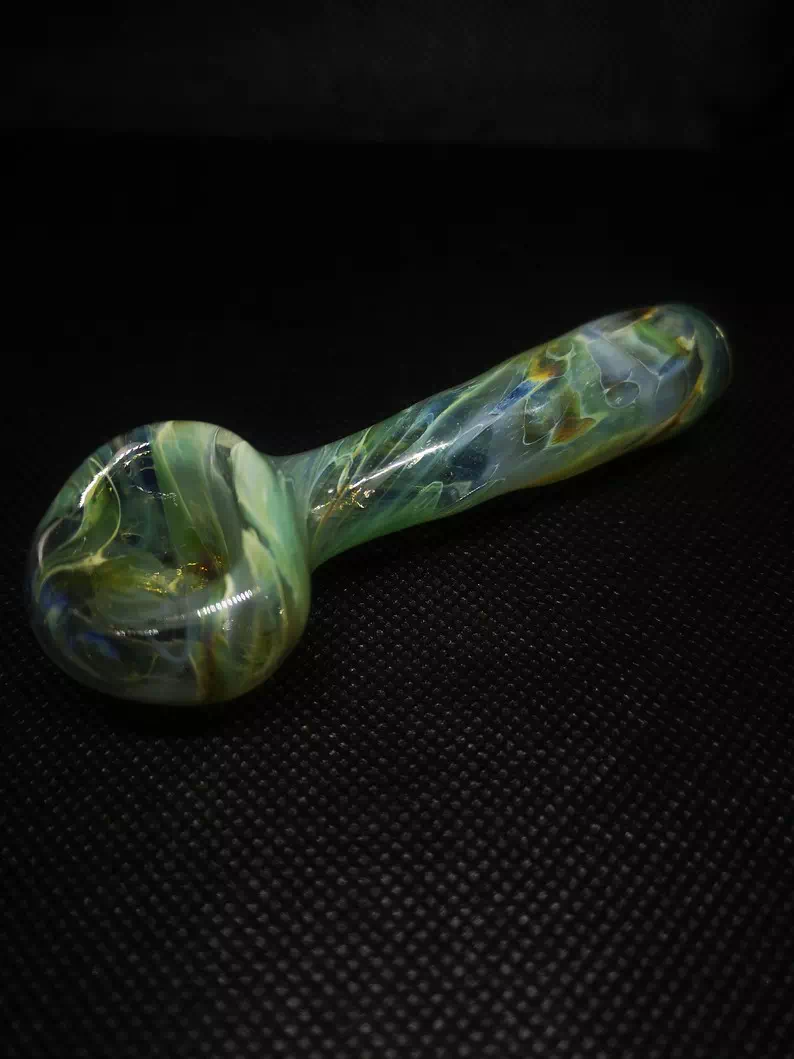 Pipe steamrollers en verre - modèle  explosure argent
