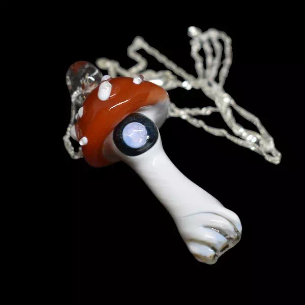 Pendentif en verre soufflé fait main - shroomeyesa