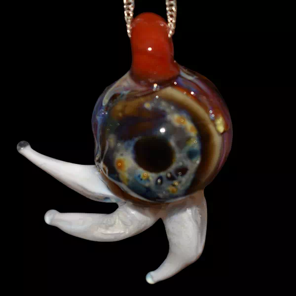 Pendentif en verre soufflé fait main - aderas