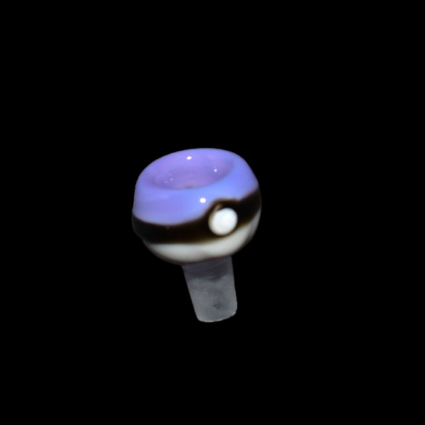 douille en verre pokéball violette