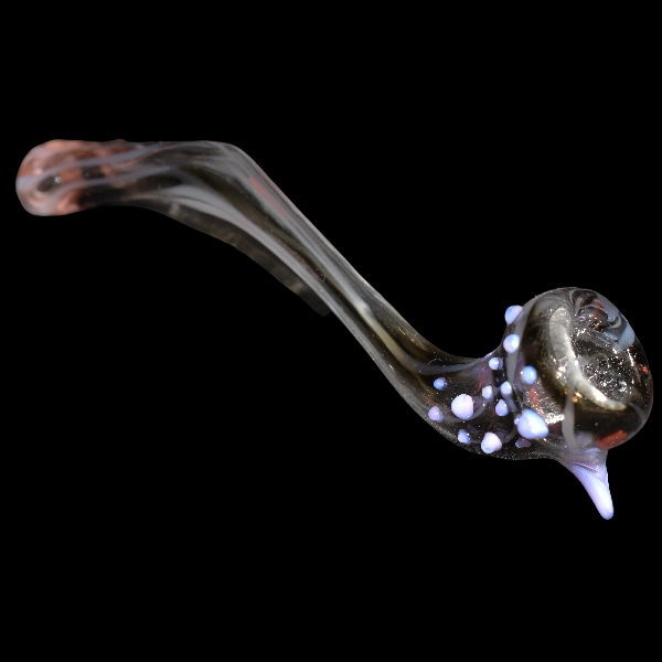 Pipe sherlock en verre - modèle purple point