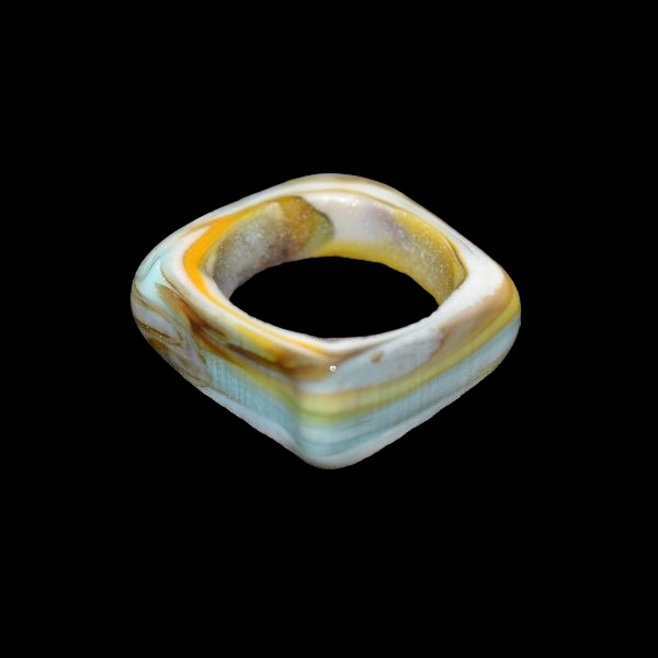bague en verre soufflé de murano éléments 