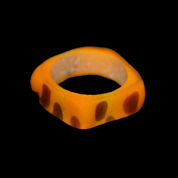 bague en verre soufflé de murano Guépard