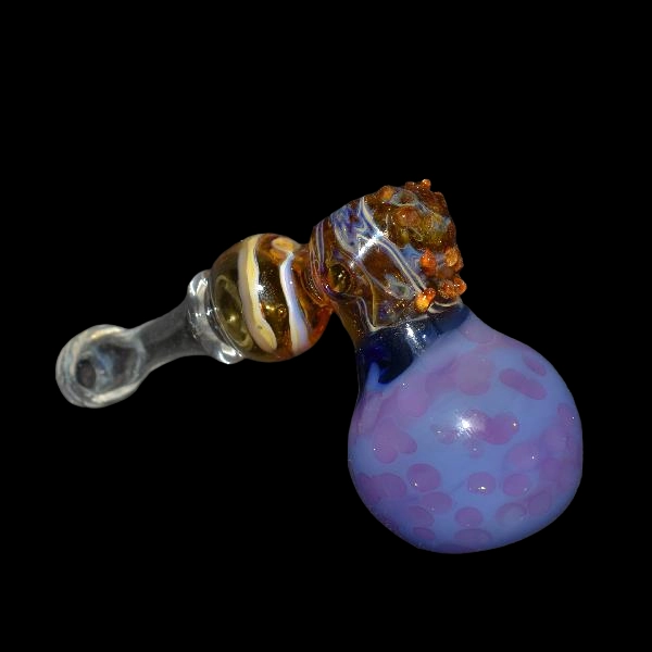 Bang en verre soufflé - modèle purple egg - Type bubbler
