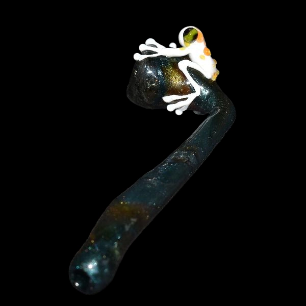 Pipe sherlock en verre - modèle grenouille space