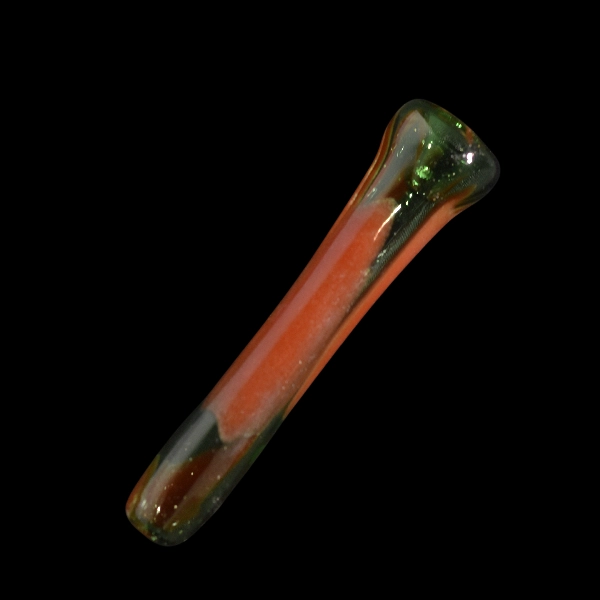 Pipe chillums en verre - modèle vert sang