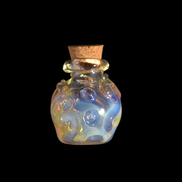 accessoire en verre boîte dab argent