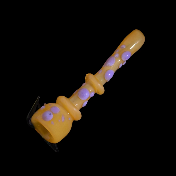 Pipe chillums en verre - modèle grenouille cornue