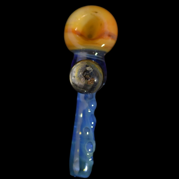 Pipe spoon en verre - modèle mars océan