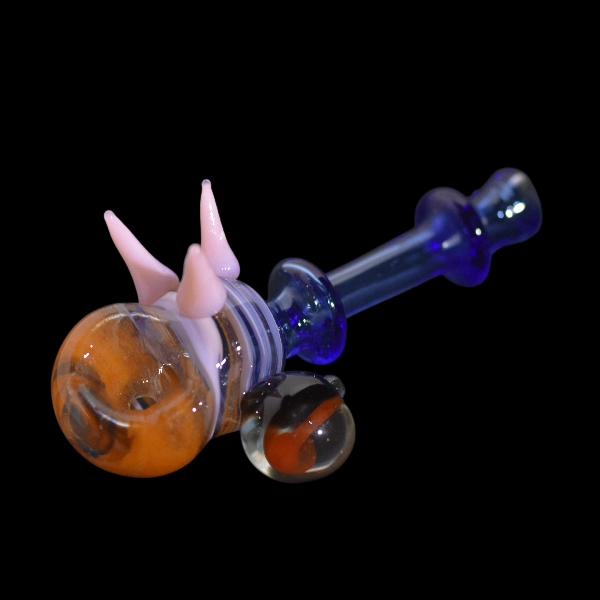 Pipe spoon en verre - modèle pink pik shrooms