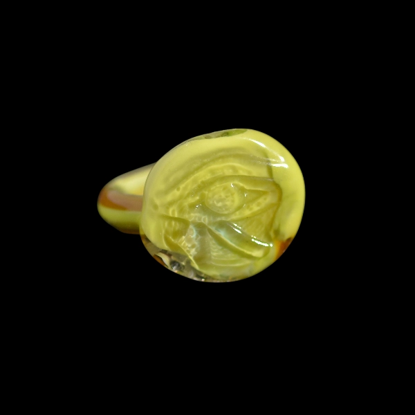 bague en verre soufflé de murano green Rê