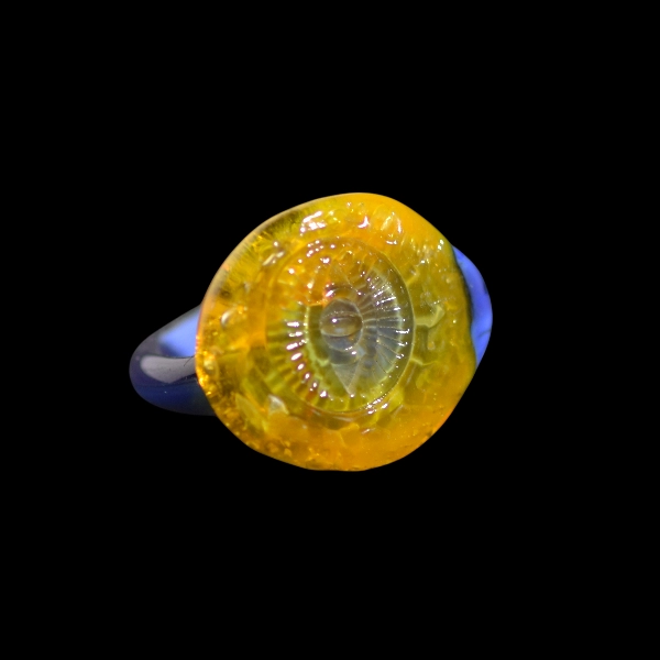 bague en verre soufflé de murano soleil oeil
