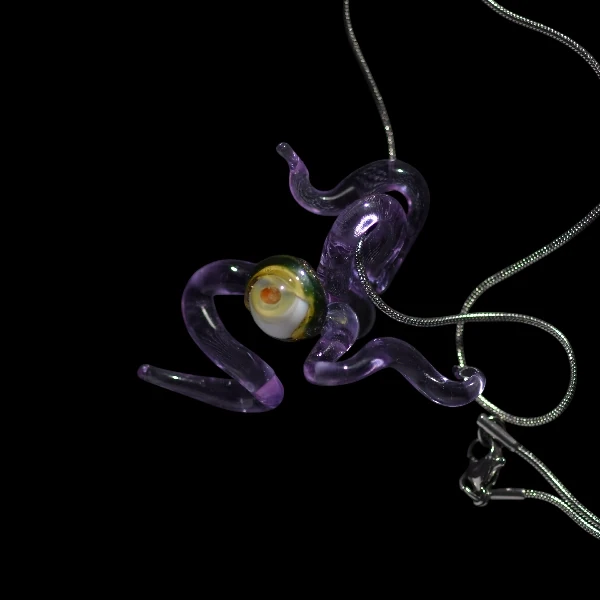 Pendentif en verre soufflé fait main - lovecraft eyes