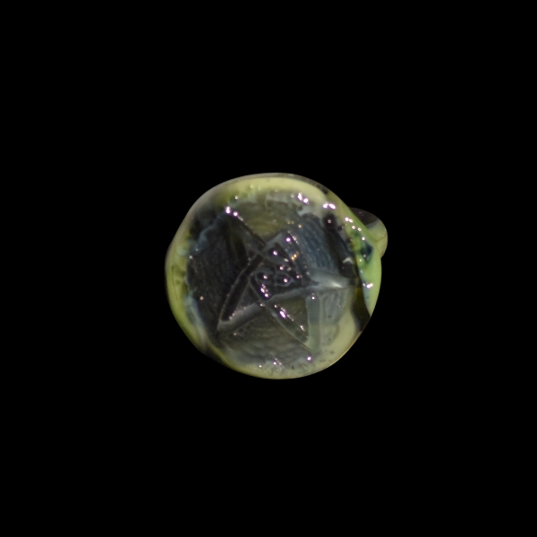 bague en verre soufflé de murano black star lovecraft