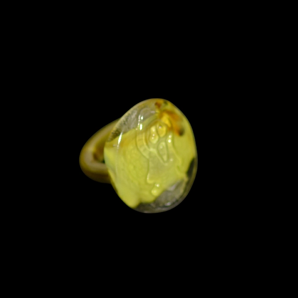 bague en verre soufflé de murano scream vert