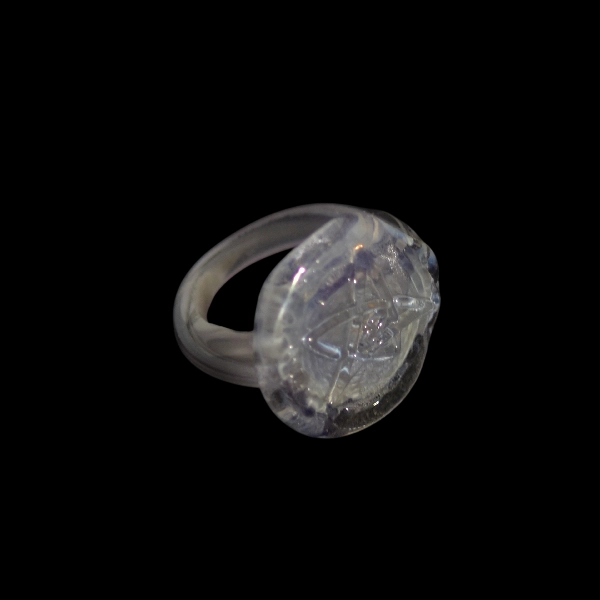 bague en verre soufflé de murano lovecraft violet