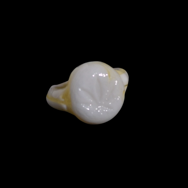 bague en verre soufflé de murano blanche 420