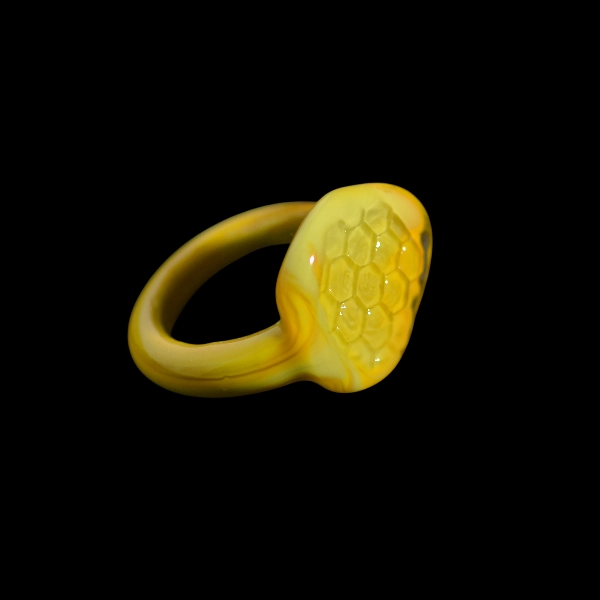 bague en verre soufflé de murano bee opercule