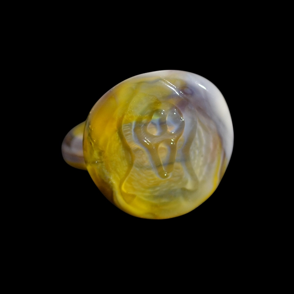 bague en verre soufflé de murano scary scream
