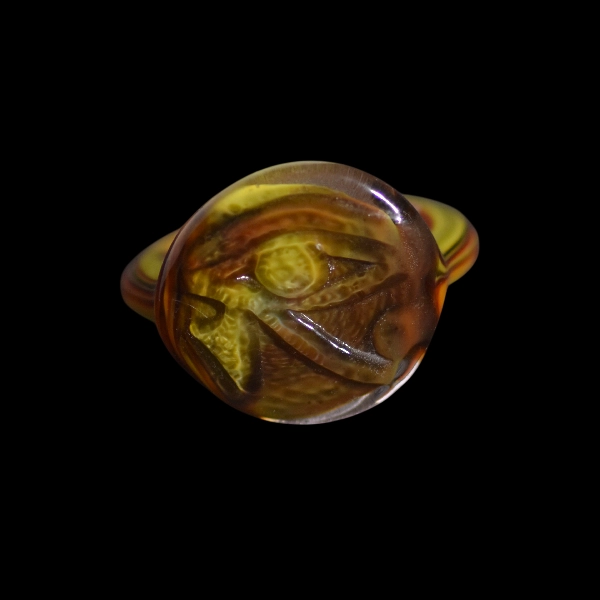 bague en verre soufflé de murano eyes Ra egypt