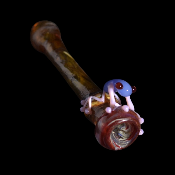 Pipe chillums en verre - modèle grenouille hypnos