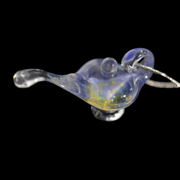Pendentif en verre soufflé fait main - Aladdin ocean lampe