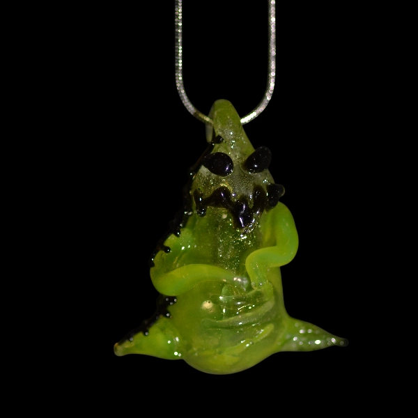 Pendentif en verre soufflé fait main - oogie boogie uv