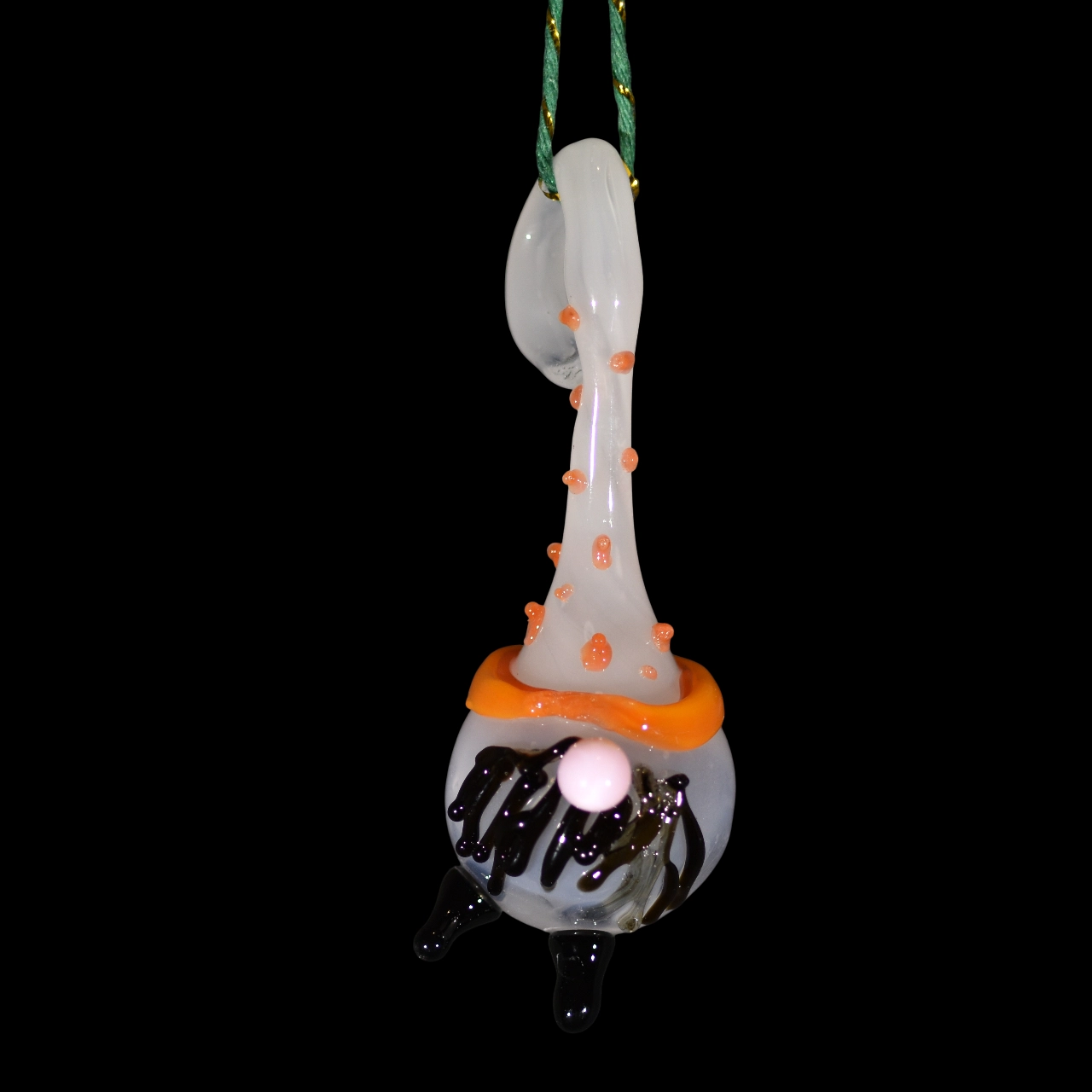 ornement en verre soufflé - modèle gnome shrooms