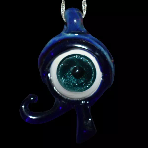 Pendentif en verre soufflé fait main - œil de râ
